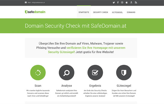 Kontrollieren Sie Ihre Webseite auf Viren, Malware und Spyware! Gratis Sicherheitscheck!